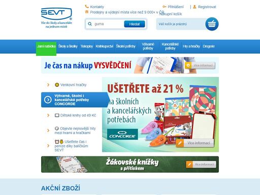 nejširší výběr školních a výtvarných potřeb. specialista na kancelářské potřeby, tiskopisy, hry a stavebnice, učebnice, odbornou literaturu a beletrii.  