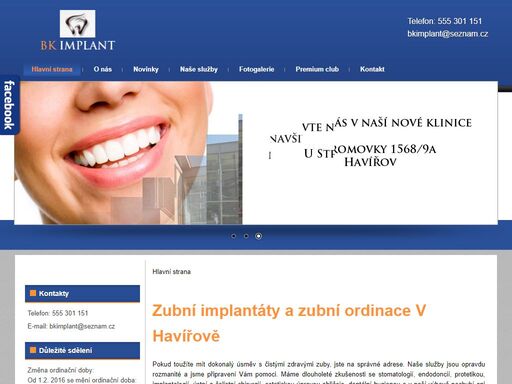 mudr. bohdan kubíček, zubní implantáty havířov, zubní ordinace havířov, zubař havířov zubní ordinace havířov bk implant vám pomůže s vaším chrupem. nabízíme kvalitní zubní implantáty a mnoho dalších služeb. navštivte nás na naší klinice.