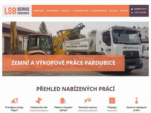 firma lsb servis s.r.o. se zabývá výkopovými a zemními pracemi. dále provádíme demolice, inženýrské sítě, pažení výkopů a veškeré stavební práce.
