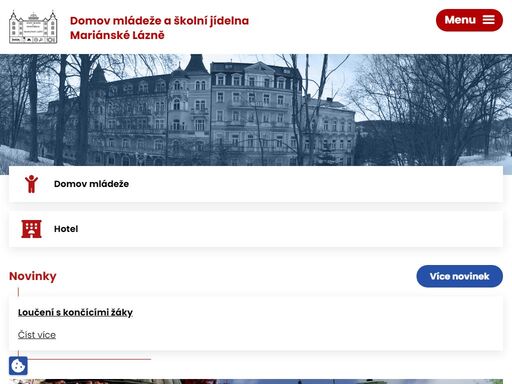 dmašj mariánské lázně poskytuje ubytování žákům všech místních středních škol - hotelová škola mariánské lázně, gymnázium a obchodní akademie mariánské lázně a jezdecká akademie - střední odborná škola mariánské lázně s.r.o.