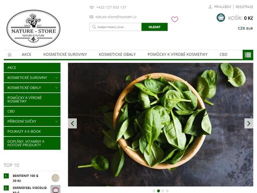 e-shop přírodní suroviny na výrobu domácí kosmetiky. většina zboží skladem. bio kvalita, oleje a másla.