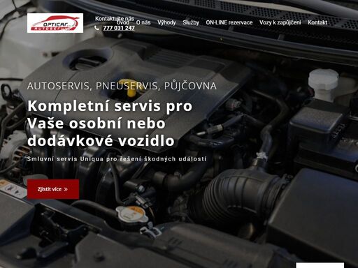 kompletní servis pro vaše osobní nebo dodávkové vozidlo
