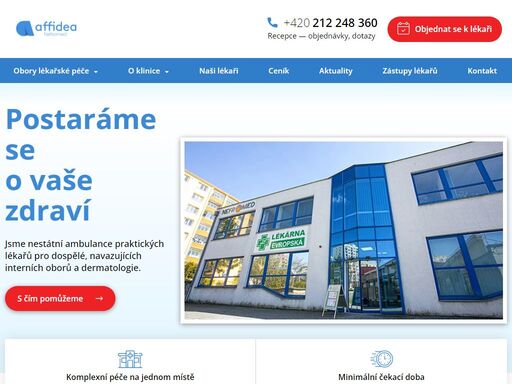 postaráme se o vaše zdraví  —  jsme soukromá ambulance praktických lékařů pro dospělé, navazujících interních oborů a dermatologie. poskytujeme zdravotní péči na území hlavního města prahy. 