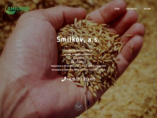 internetová prezentace smilkov, a.s.
