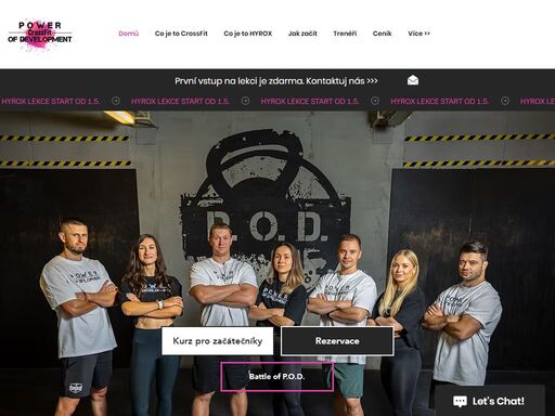 power of development praha je crossfit gym s oficiální licencí. nabízíme lekce vzpírání, funkční trénink, gymnastika a open gym 24/7. první lekce zdarma. přidejte se ke komunitě sportovců a posuňte své hranice. 