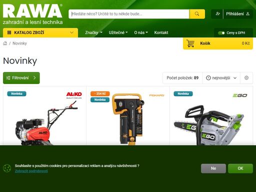 prodej a servis ?? zahradní a lesní techniky??. husqvarna, honda, john deere, gardena, fiskars. tisíce produktů skladem ?. traktory, sekačky, pily, ridery,