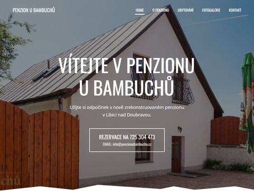 stylový penzion u bambuchů skrývá 5 romantických pokojíčků s vlastním sociálním zařízením s možností využití kuchyňky a společenské místnosti, kde si dopřejete příjemné hřejivé teplo přímo z kachlových kamen.