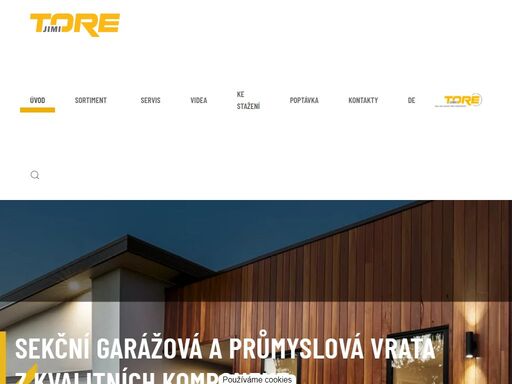 jimi tore - garážová vrata vyráběná na míru vašim požadavkům.