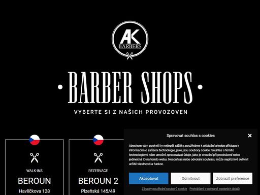 návštěva ak barbers není jen o střihu, ale také o zážitku. naše provozy: beroun, králův dvůr, plzeň, horovice, slaný, praha 6, veľké zálužie.