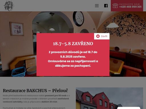 naše plně bezbariérová restaurace nabízí posezení pro 50 osob a v letních měsících je možné posedět v klidném prostředí zastřešené venkovní zahrádky, kde je připraveno dalších 30 míst.