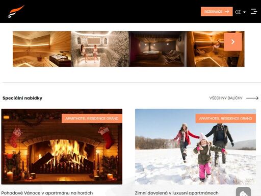 residence grand nabízí ubytování v luxusních apartmánech v centru špindlerova mlýna. komfortní ubytování pro rodiny s dětmi v srdci horského střediska.