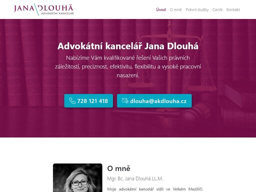 naše advokátní kancelář poskytuje právní služby, kvalifikované řešení vašich právních záležitostí, preciznost a flexibilitu. kontaktujte nás, rádi vám pomůžeme.