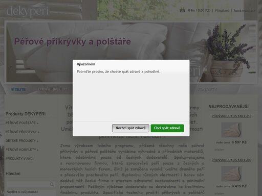 vyrábíme kvalitní péřové polštáře a péřové přikrývky. kupujte od výrobce mnohem levněji.