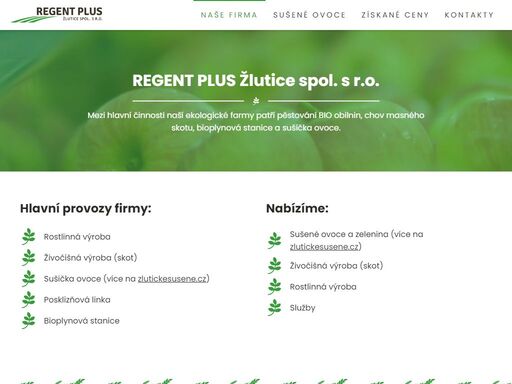 jsme ekologická farma a zabýváme se výrobou bio potravin.