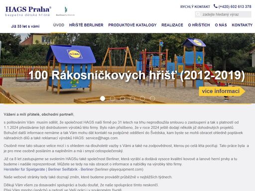 sortiment výrobků hags praha - stavitele dětských hřišť, sportovních hřišť a dodavatele městského mobiliáře.