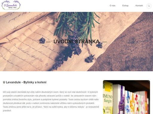 prodej bylinek a koření. bio produkty a zdravá výživa.