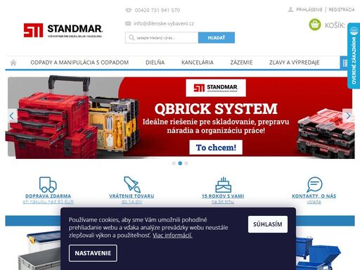 nakupujte široký výber produktov od spoľahlivej českej spoločnosti standmar pre firmy, kancelárie a domácnosti.  až 15 tisíc produktov pre odpadové hospodárstvo, vybavenie dielní, kancelárske príslušenstvo alebo zázemie.  sme špecialisti na dopyty - vyskúšajte nás. 15 rokov skúseností. rýchle dodanie. inventár.…