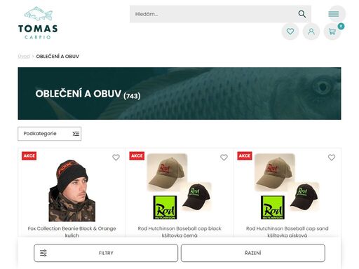rybářské potřeby a pomůcky pro náročné kapraře. e shop s prodejnou na praze 8. 