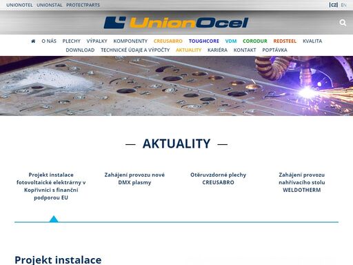 union ocel nabízí kompozitní, návarové plechy dělení a stříhání. úkosy pro svařování, cnc obrábění, skružování, ohýbání, pálení 3d laser, navařování tvrdokovu.