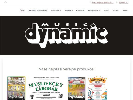 naše nejbližší veřejné produkce: