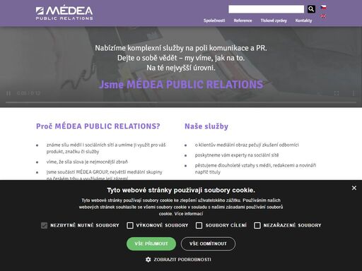 komplexní služby v oblasti komunikace a pr