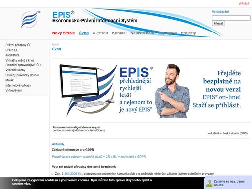 právní informační systém epis® | právní předpisy čr, právo eu, judikatura, vzory smluv, formuláře, vyhlášky měst a krajů, věstníky a mnoho dalších.