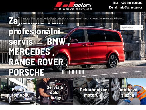 gt motors s.r.o. - servis a prodej luxusních automobilů