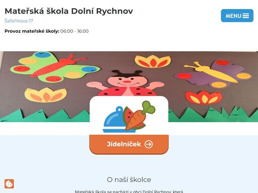 mateřská škola se nachází v obci dolní rychnov, která je vzdálena asi 4 km od sokolova.