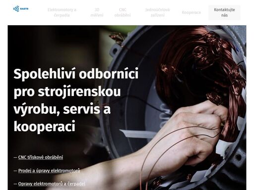 spolehliví odborníci pro strojírenskou výrobu, servis a kooperaci.