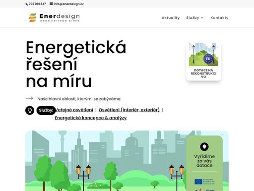 jsme flexibilní kolektiv, který obcím, městům a firmám připraví energetické řešení na míru s podporou z dotačních prostředků.