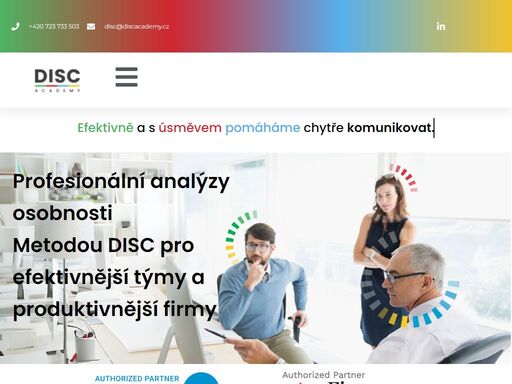 analýzy osobnosti na základě metody disc. vzdělávání s trvalým přesahem pro týmy i jednotlivce. pochopením sebe sama, pochopíte i druhé.