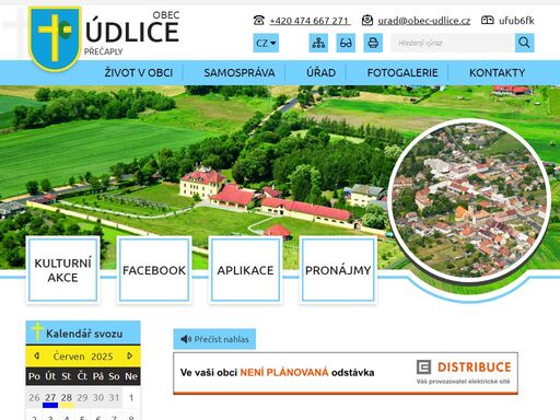 oficiální stránky obce údlice
