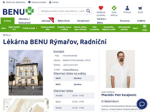 ?provádíme měření krevního cukru a tlaku, hlídáme lékové interakce a radíme v oblasti odvykání kouření. širokým sortimentem doplňků stravy i kosmetiky.?