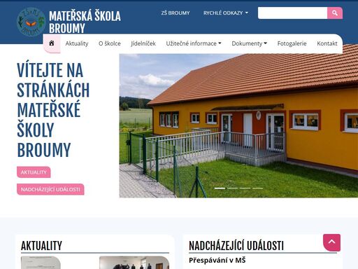 oficiální stránky základní škola a mateřská škola broumy