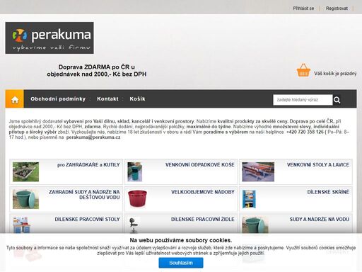 jsme spolehlivý dodavatel vybavení pro vaši dílnu, sklad, kancelář i venkovní prostory. nabízíme kvalitní produkty za dobré ceny s možností množstevních slev. při objednávce nad 2000,- kč bez dph doprava po čr zdarma