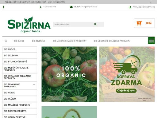 spižírna organic foods - chutné bio potraviny od prověřených farmářů