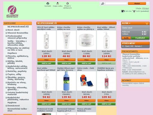 výhradní dovozce a provozovatel velkoobchodu, maloobchodu a eshopu s vlasovou a dekorativní kosmetikou. nabízíme drogerii, parfémy, kosmetické, kadeřnické a hygienické potřeby. zboží držíme skladem a tím zaručujeme rychlé dodání. jsme na trhu 20 let.