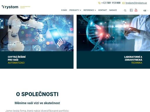 vyvíjíme a realizujeme kompletní řešení v oblasti průmyslové automatizace a zdravotnické techniky. naše unikátní stroje a zařízení pomáhají lidem na celém světě.