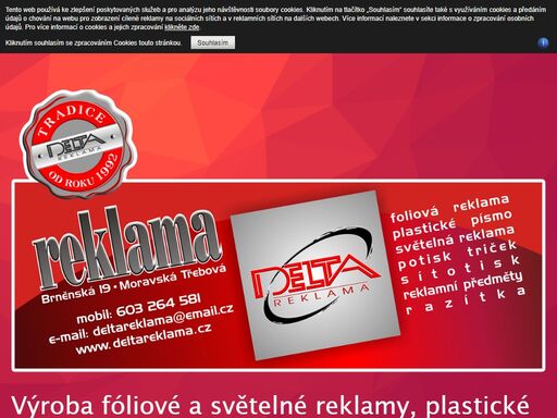 reklama, reklamní, polepy, folie, razítka, písmo, plast, řezaná, trička, propisky výroba reklamních polepů, plastické písmo, razítka, vizitky