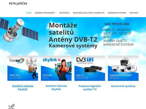 montáže satelitů pro příjem satelitní televize freesat v olomouci - petr jašíček