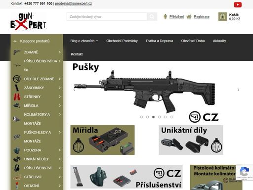 prodej zbraní, střeliva a příslušenství ke zbraním. navštivte nás v naší kamenné prodejně v josefově u jaroměře anebo si prohlídněte veškerou naši nabídku zbraní a příslušenství ke zbraním na našem eshopu. specializujeme se také na doplňky a příslušenství ke zbraním české zbrojovky a puškám sa vz.58.