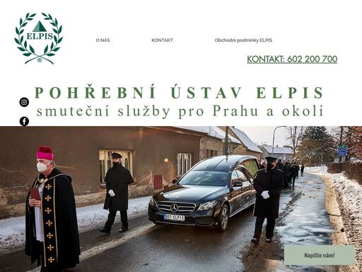 pohřební ústav elpis - pohřební služba pro prahu a okolí, předplacený pohřeb, květinový servis.