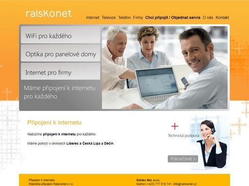 ralskonet - poskytujeme internetové připojení