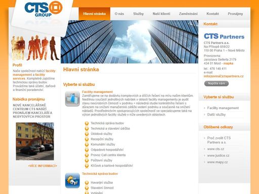 cts partners a.s., to je komplexní správa a údržba budov, facilty management a facility services. zajistíme také technické práce. specializujeme se také na