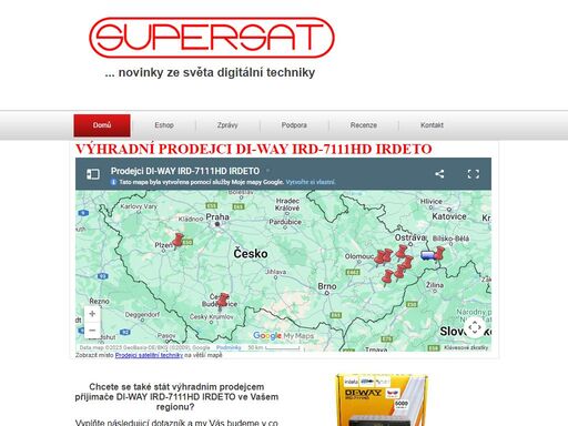 di-way ird-7111hd - staňte se výhradním prodejcem