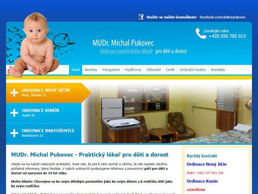 mudr. michal pukovec - ordinace praktického lékaře pro děti a dorost - aktuality - dětský lékař - ordinace nový jičín, kunín, bartošovice