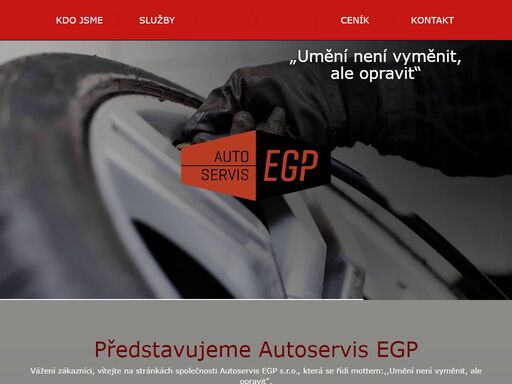autoservis egp s. r. o. provádí veškeré mechanické, karosářské, lakýrnické a elektro práce, měření emisí, ruční mytí vozidel.