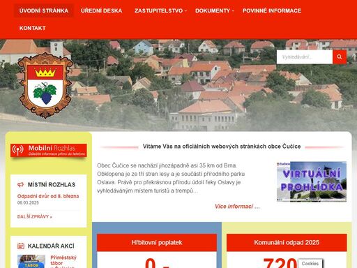 oficiální stránky obce čučice - obec se nachází jihozápadně asi 35 km od brna obklopena ze tří stran lesy a je součástí přírodního parku oslava.