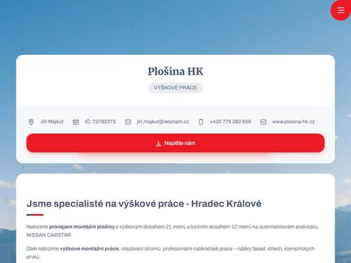 plošiny hradec králové
