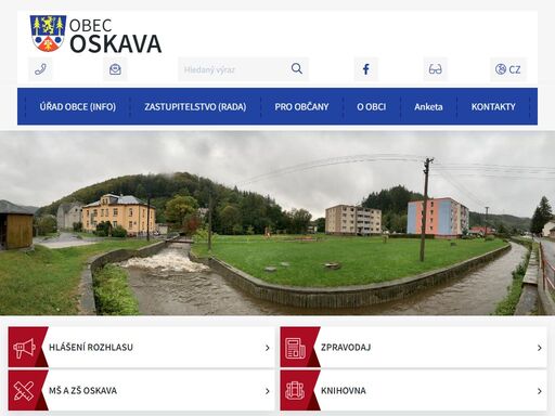oficiální stránky obce oskava